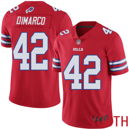 Youth Buffalo Bills #42 Patrick DiMarco Limited Red Rush Vapor Untouchable NFL Jersey->youth nfl jersey->Youth Jersey